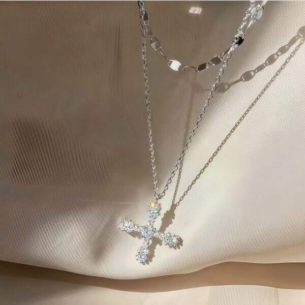 Luxury double-layer diamond necklace - Image 2