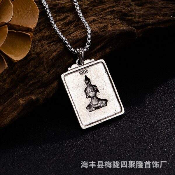Copper Guanyin pendant necklace - Image 2