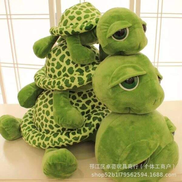 Cartoon cute eyed turtle plush toy - Image 1