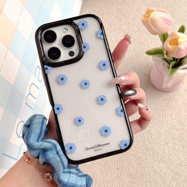 Black acrylic hard shell phone case - Image 1