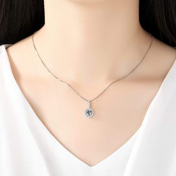 18K white gold women's necklace - Image 2