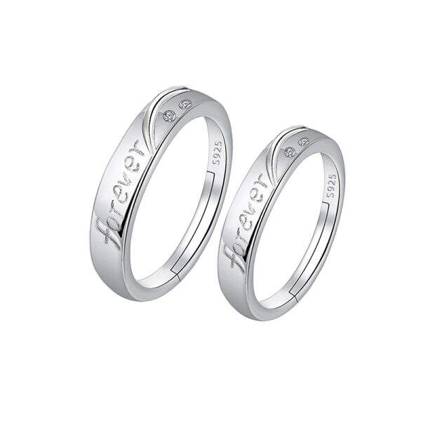 Fashion letter diamond ring - Image 5