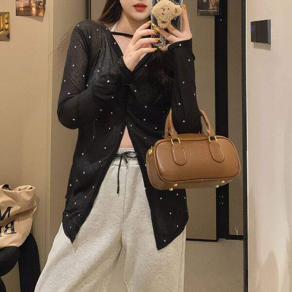 Long sleeved polka dot T-shirt - Image 3
