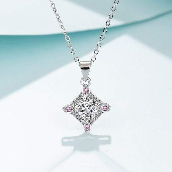 Ladies' Clover Full Diamond Necklace - Image 1