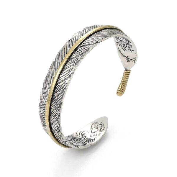 Tang Grass Feather Bracelet for Men - Image 1