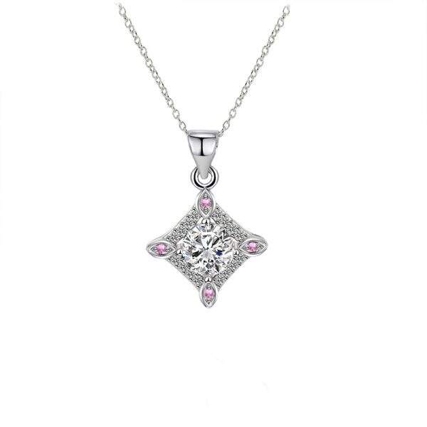 Ladies' Clover Full Diamond Necklace - Image 5