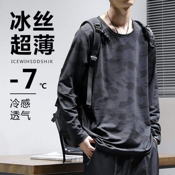Quick drying men's long sleeved shirt - Image 1