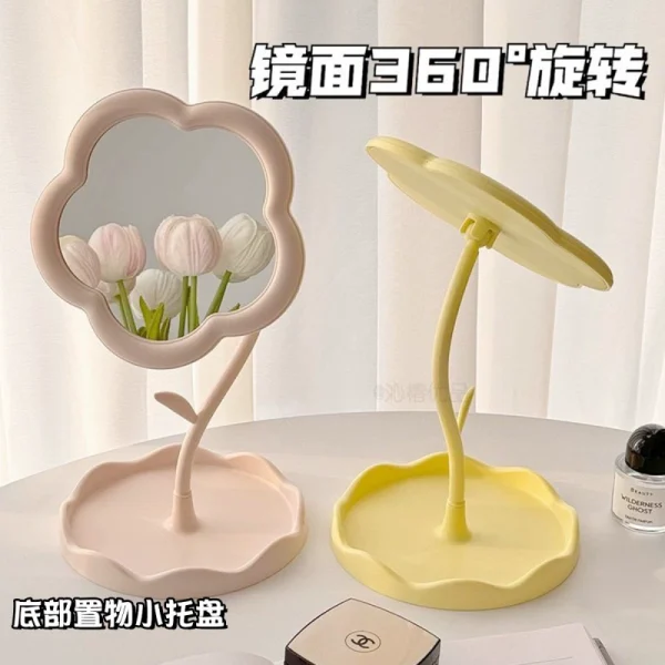 flower makeup mirror - Image 1