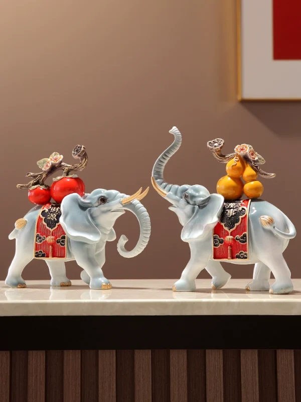 A pair of elephants, attract wealth and protect their homeland - Image 2