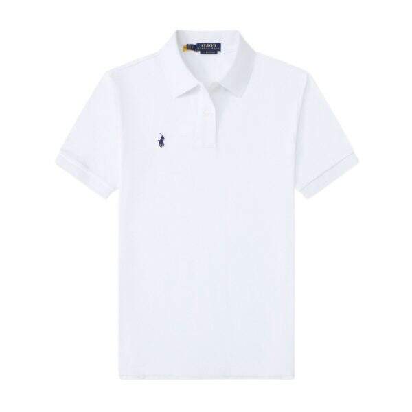 Paul Xiaoma Men's Short sleeved Pure Cotton Polo Shirt - Image 5