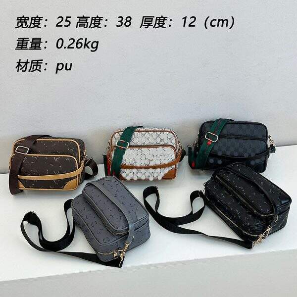 New retro letter logo men's bag - Image 1