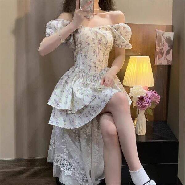 Square collar dress - Image 4