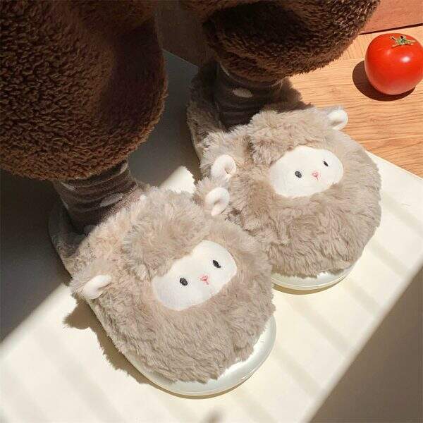 Cute Baotou hairy cotton shoes - Image 4
