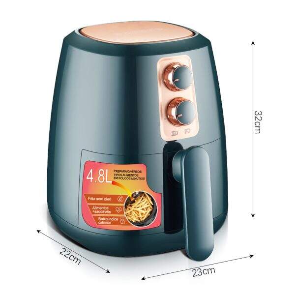 Large capacity 4.8 liter oil-free fryer - Image 5