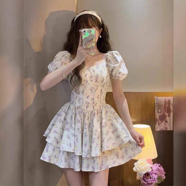 Square collar dress - Image 2