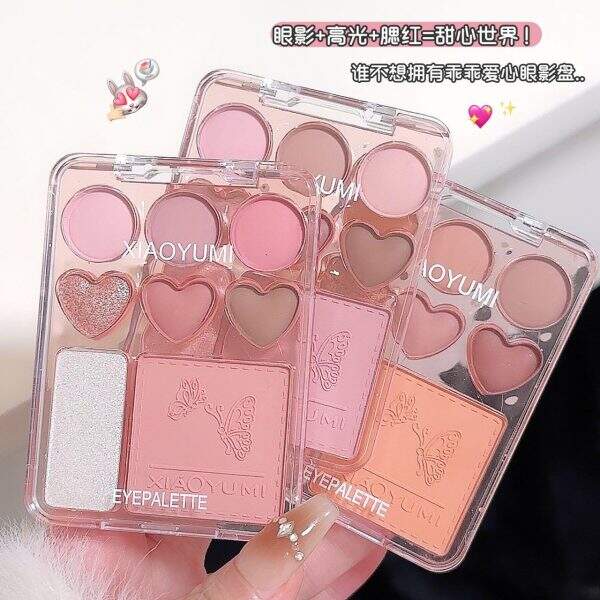Korean heart-shaped eye shadow plate - Image 2