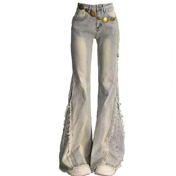 High waisted flared jeans - Image 1