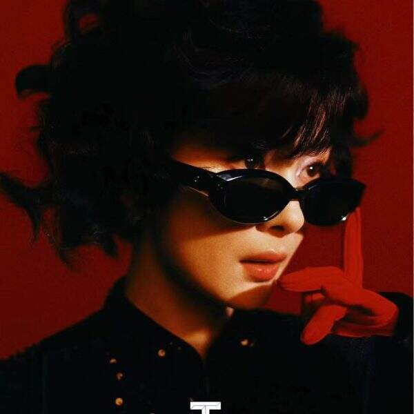 Cat's Eye Ink Sunglasses Glasses - Image 3