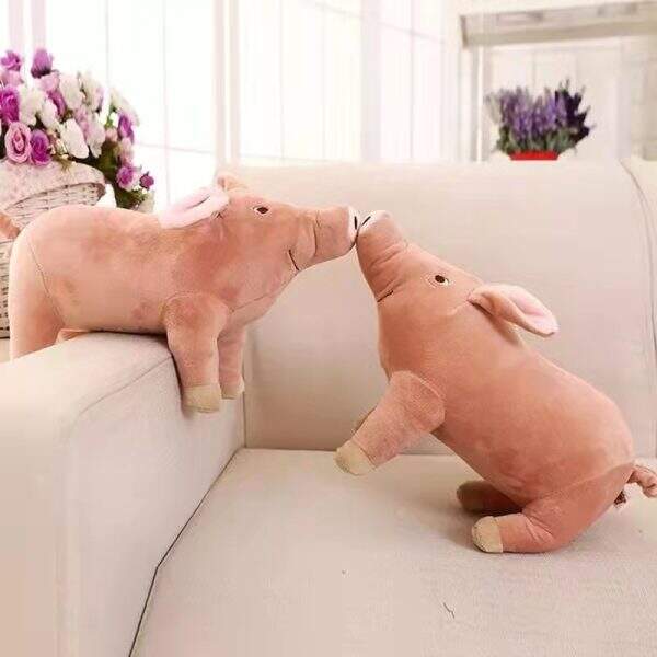 Cute simulation sow doll with piglet fur - Image 1