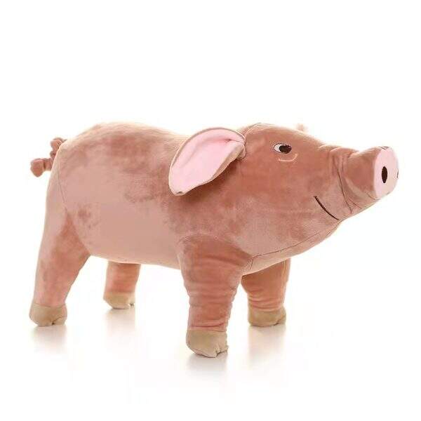 Cute simulation sow doll with piglet fur - Image 5