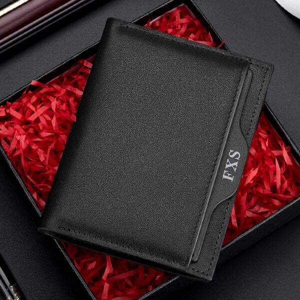 Men's wallet, top layer cowhide, genuine leather - Image 1