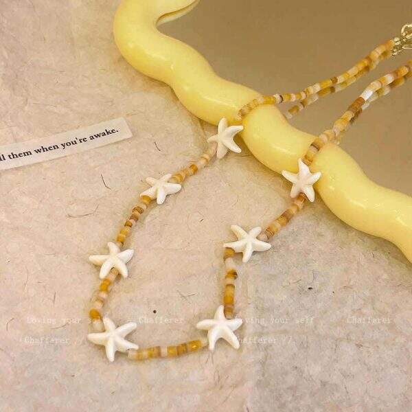 Star shaped bead necklace - Image 4