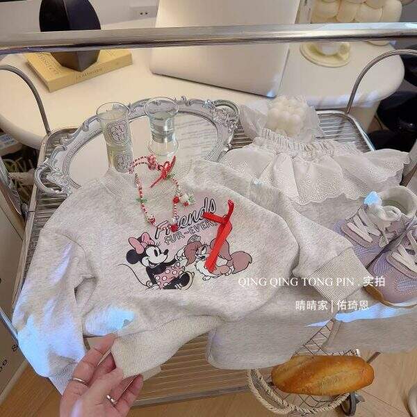 Full body printed cartoon hoodie, sports pants - Image 3