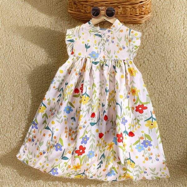 Girl's floral dress - Image 4