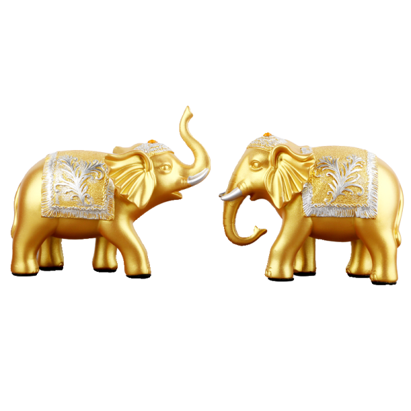 Place a pair of elephant ornaments in the living room - Image 5