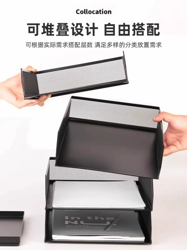 Metal Document Rack Storage Box - Image 3