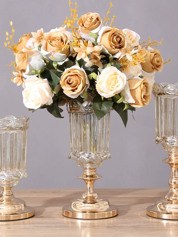 Nordic Luxury Crystal Glass Vase - Image 1