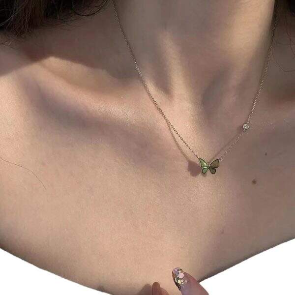 Ladies' Black Butterfly Necklace - Image 5