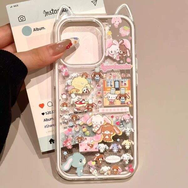 Cartoon cat ear mobile phone case - Image 1