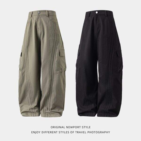 Three dimensional patch pocket work pants for men - Image 5