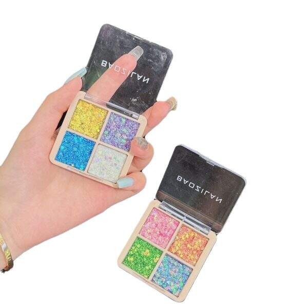BAOZILAN four-color sequins eye shadow powder children - Image 5