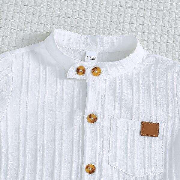 solid color vertical striped short - Image 3