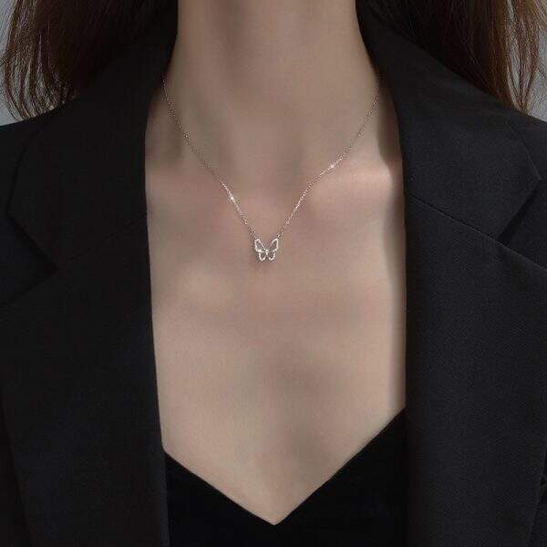 Ladies' Butterfly Diamond Necklace - Image 1