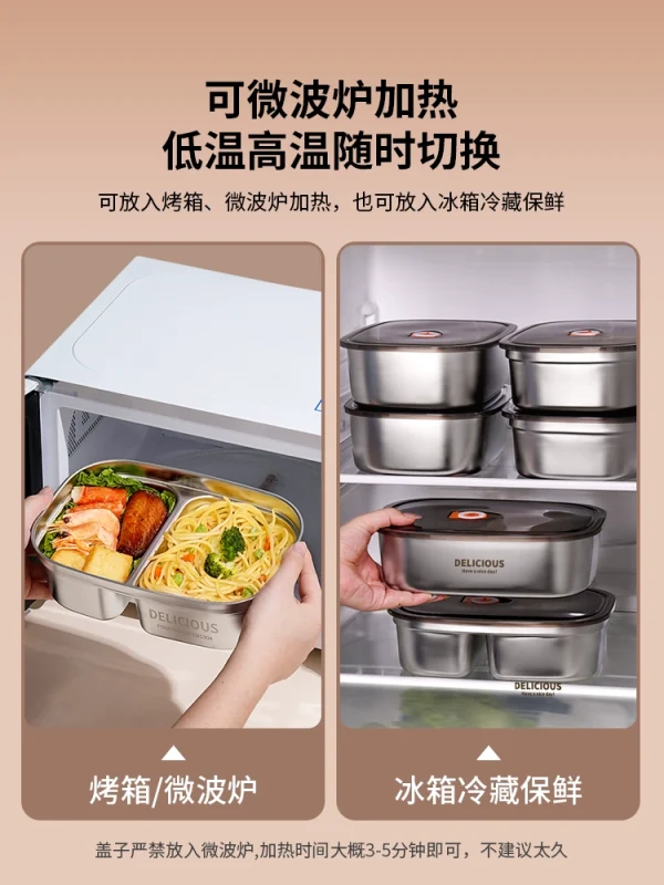 Stainless steel insulated lunch box - Image 3