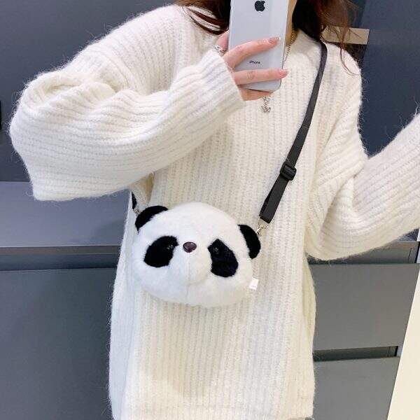Cute plush toy panda backpack doll - Image 1