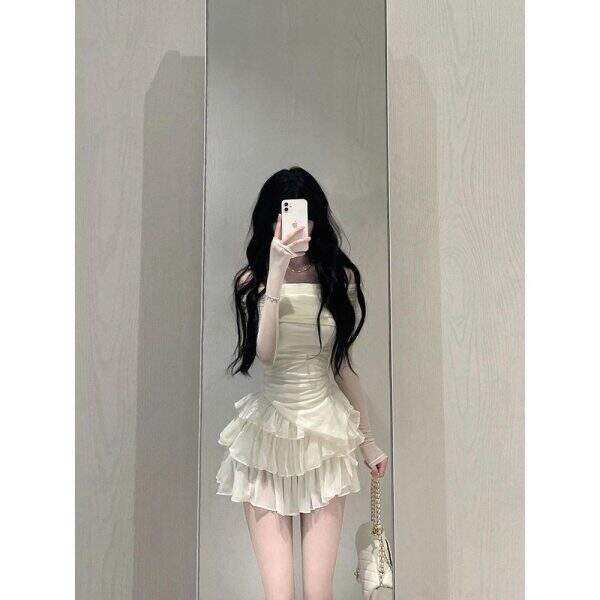 Sleeveless off shoulder dress - Image 3