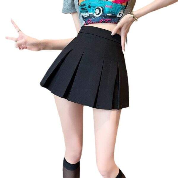 black pleated skirt - Image 5