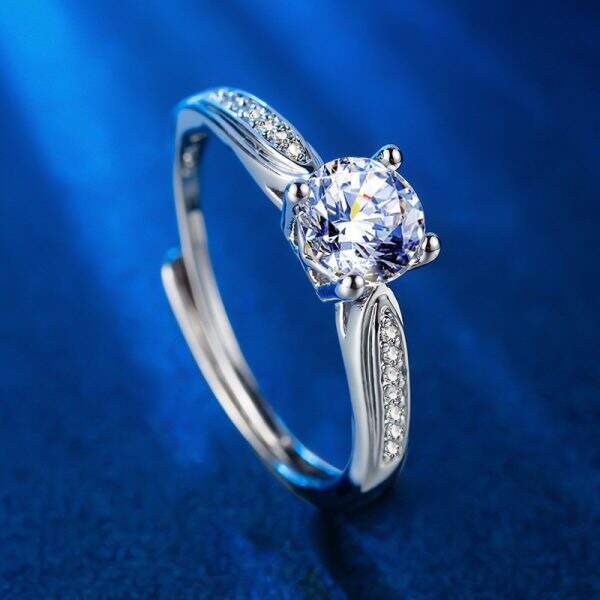 Imitation Mozambique diamond ring - Image 1