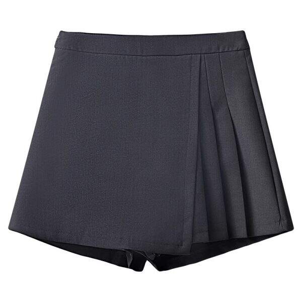High waisted A-line pleated skirt - Image 5
