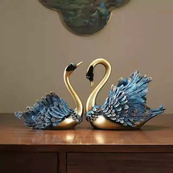 Modern luxury swan accessories, suitable for home decoration - Image 2