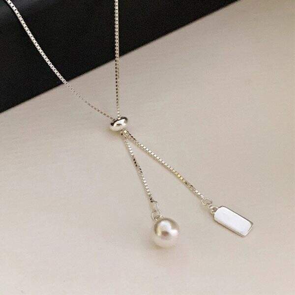 Seiko Women's 925 Silver Multipurpose Pearl Necklace - Image 1