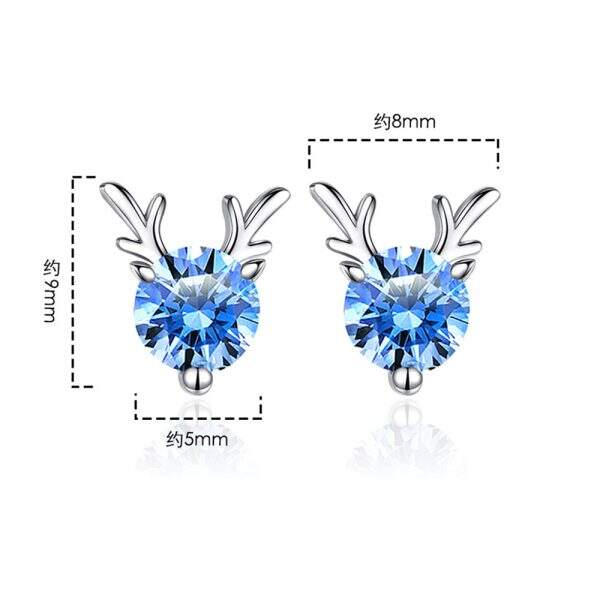Transparent deer earrings - Image 2