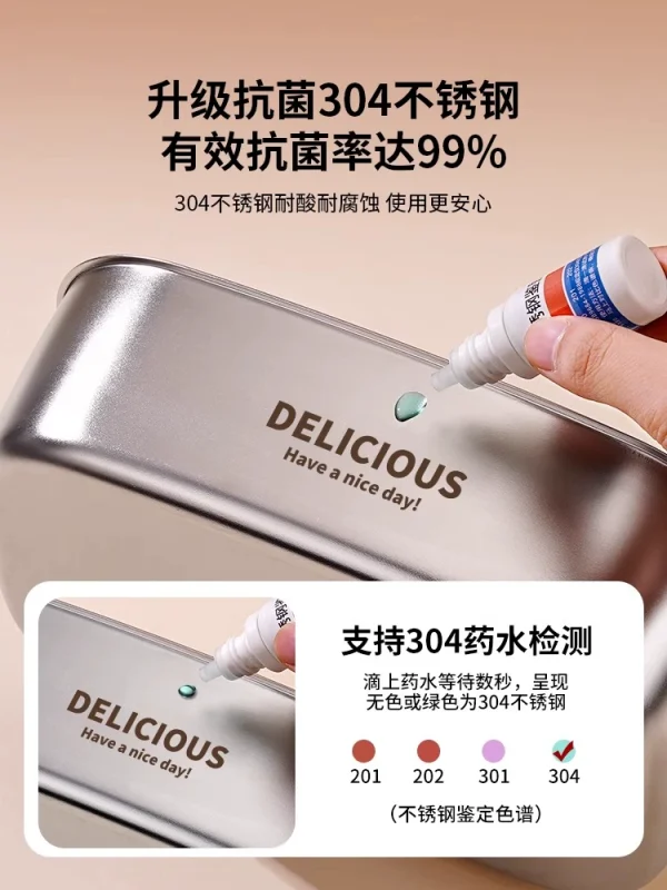 Stainless steel insulated lunch box - Image 2