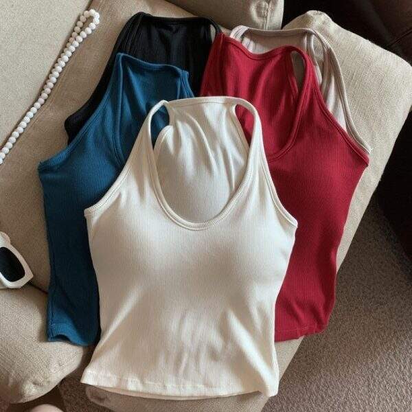American sleeveless V-neck shirt - Image 1