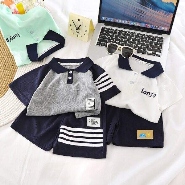 Children's short sleeved shorts set - Image 1