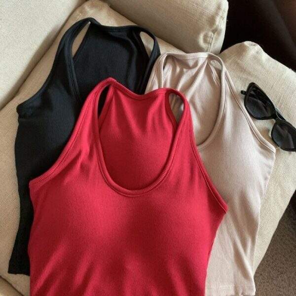 American sleeveless V-neck shirt - Image 4